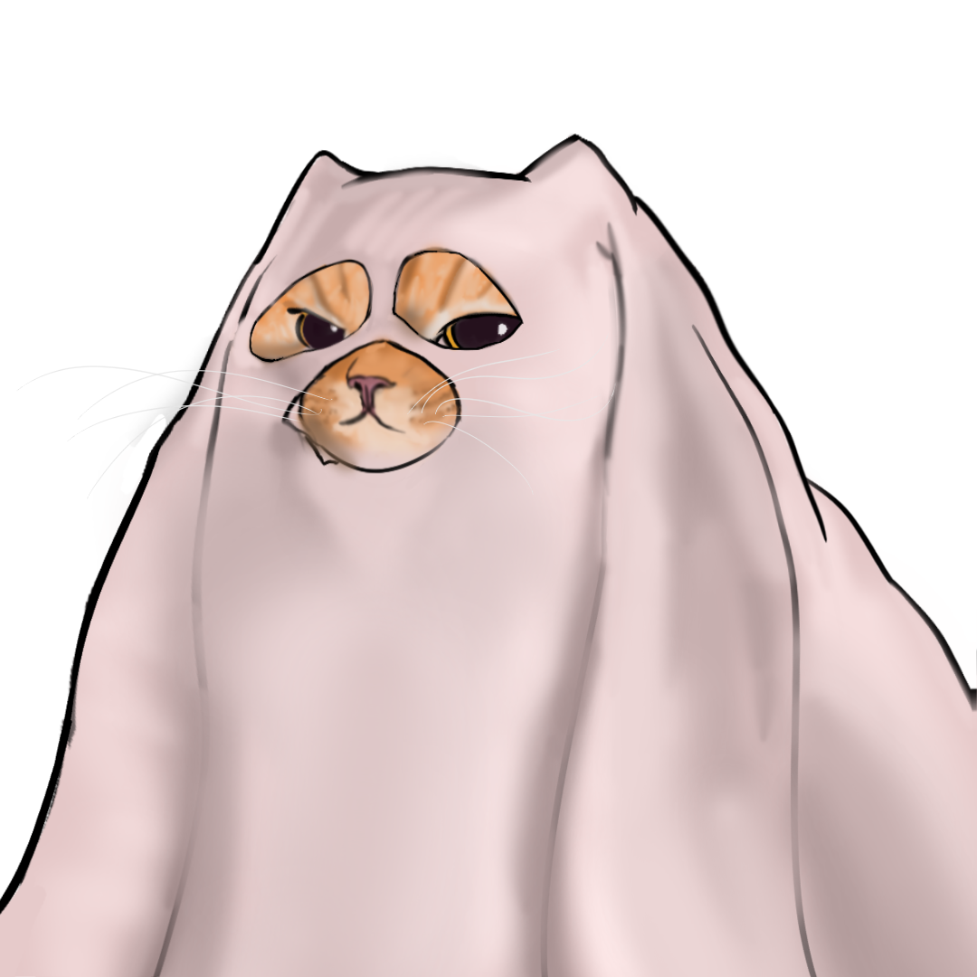 GHOST CAT - ART BY COININ WHITE