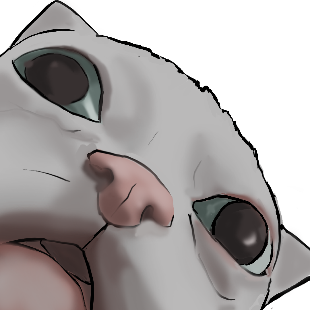 POSTER KITTY - ART BY COININ WHITE