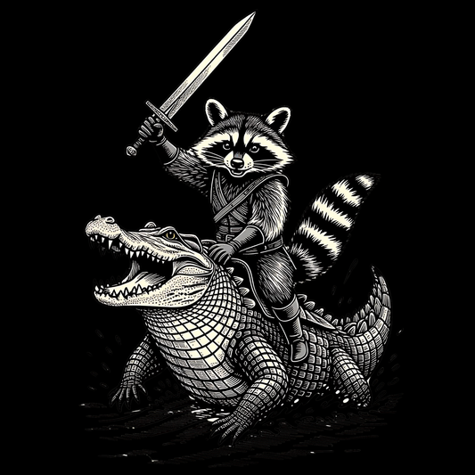 Raccoon and Alligator