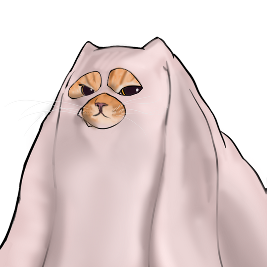 GHOST CAT - ART BY COININ WHITE