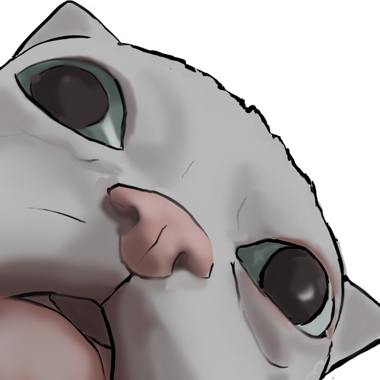 POSTER KITTY - ART BY COININ WHITE