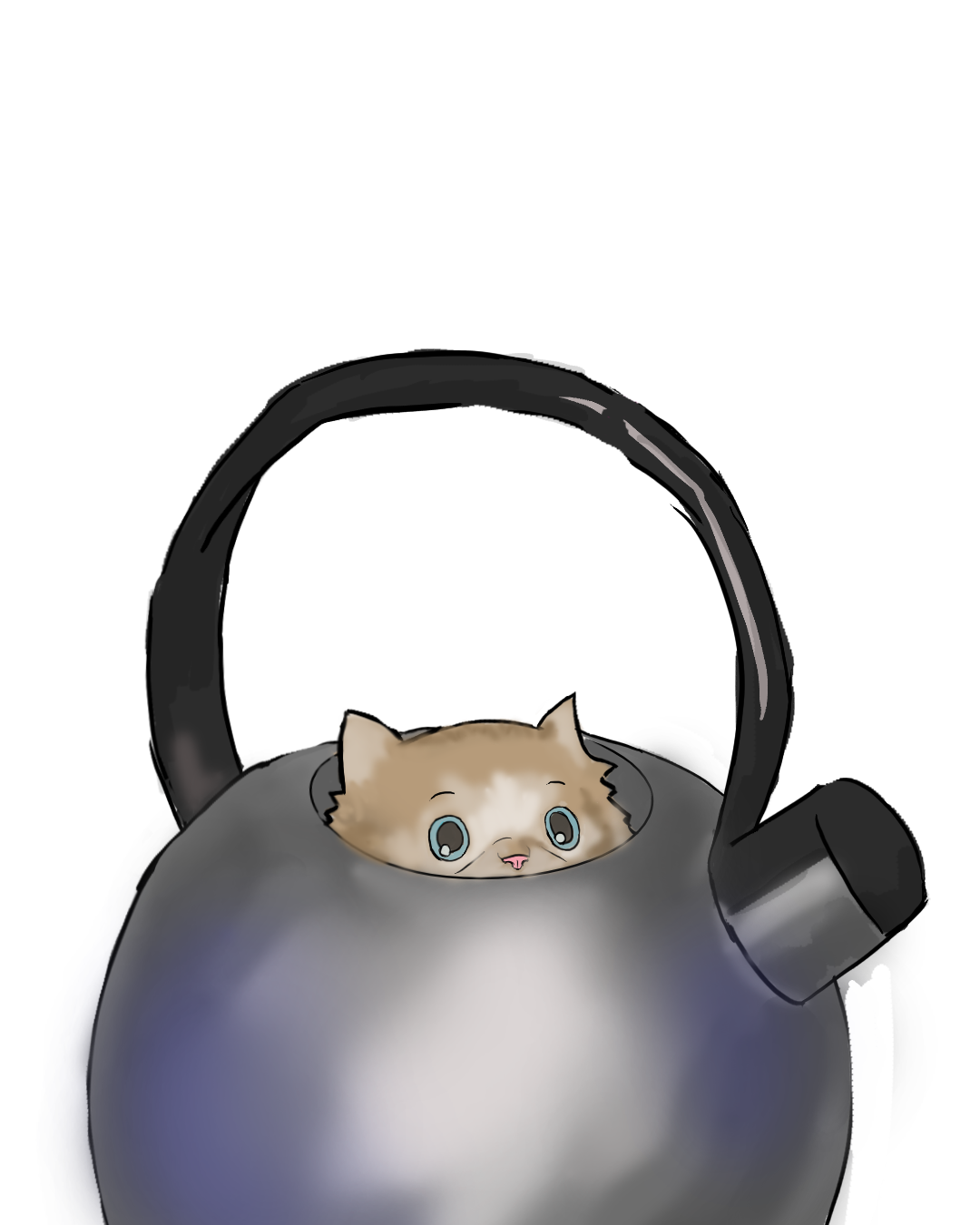 TEA KETTLE - ART BY COININ WHITE