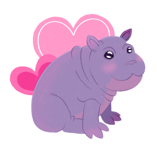 BABY HIPPO - ART BY TAMMY LEE