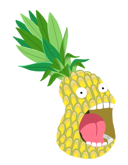 SCREAMING PINEAPPLE - ART BY TAMMY LEE